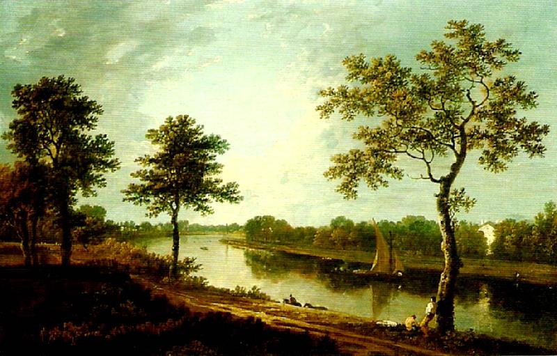 Richard Wilson the thames near twickemham oil painting picture